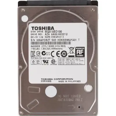 1TB Toshiba (MQ01ABD100) {Serial ATA II, 5400 rpm, 8Mb buffer, 2.5"}