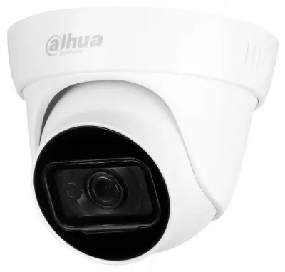 DAHUA DH-IPC-HDW1230T1P-0280B-S5 Уличная турельная IP-видеокамера 2Мп, 1/2.8” CMOS, объектив 2.8мм, ИК 30м, IP67, металл/пластик