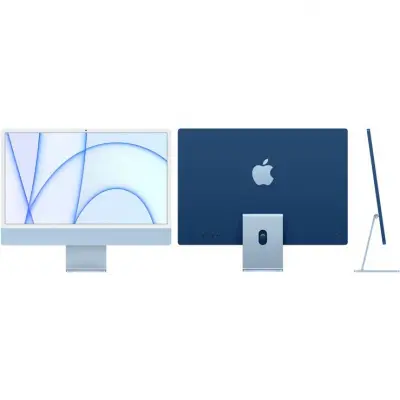 Моноблок Apple iMac A2438 24" 4.5K M1 8 core (3.2) 8Gb SSD256Gb 7 core GPU macOS WiFi BT клавиатура мышь Cam синий 4480x2520