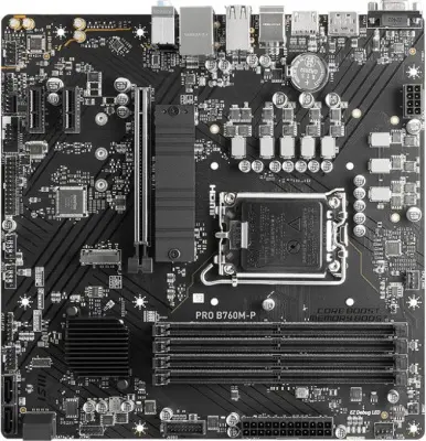 MSI PRO B760M-P {LGA1700, 4xDDR5, 1PCI-Ex16, 2PCI-Ex1,2M.2,4SATA3,1USB3.2 Gen2}