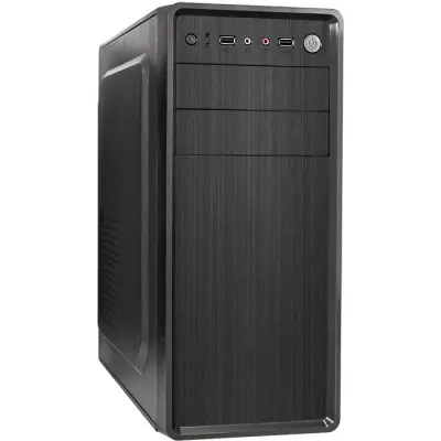 ExeGate EX283731RUS  Корпус Miditower ExeGate XP-401-400W-12 (ATX, БП XP400 с вент. 12см, 2*USB, аудио, черный)