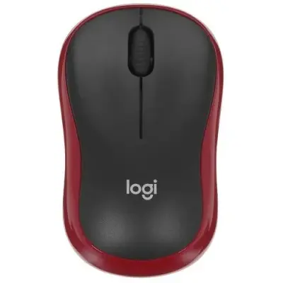 Мышь Wireless Logitech M185 черная/красная, оптическая, 1000dpi, 2.4 GHz/USB-ресивер (910-002633)