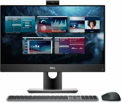 Моноблок Dell Optiplex 7490 23.8" Full HD i5 11500 (2.7) 8Gb SSD512Gb UHDG 750 CR Windows 10 Professional upgW11Pro GbitEth WiFi BT 160W клавиатура мышь Cam черный 1920x1080
