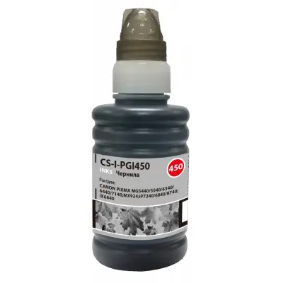 Чернила Cactus CS-I-PGI450 черный 100мл для Canon Pixma iP6840/iP7240/iP8740/iX6840/MG5440/MG5540