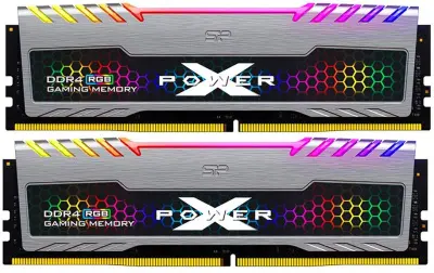 Память DDR4 2x8GB 3200MHz Silicon Power SP016GXLZU320BDB Xpower Turbine RGB RTL Gaming PC4-25600 CL16 DIMM 288-pin 1.35В kit single rank Ret