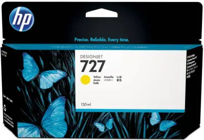 HP B3P21A Картридж №727, Yellow {Designjet T920/T1500, Yellow (130ml)}