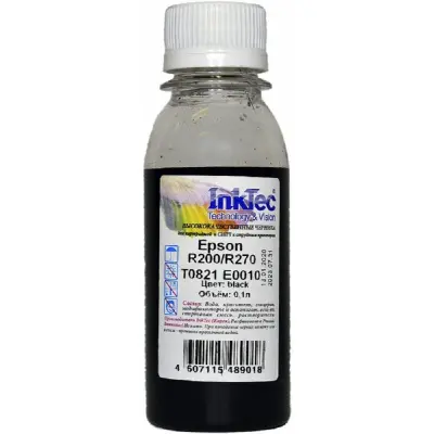 InkTec Чернила для Epson R200/R270 (T0821), Bk, 0,1 л.