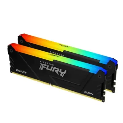 Память DDR4 2x16GB 3600MHz Kingston KF436C18BB2AK2/32 Fury Beast RGB RTL Gaming PC4-28800 CL18 DIMM 288-pin 1.35В dual rank с радиатором Ret