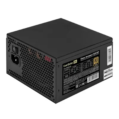 Блок питания Exegate ATX 750W 750VSP 80+ gold (20+4pin) APFC 120mm fan 6xSATA Cab Manag RTL