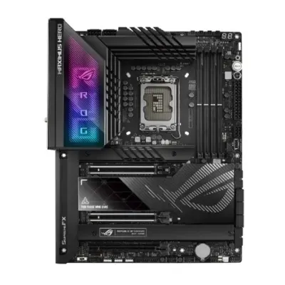 ASUS ROG MAXIMUS Z790 HERO (Socket 1700, ATX, 4xDDR5(192GB), HDMI, 2xPCIe 5.0x16/1xPCIe 4.0x16, 6xSATA 6Gb/s, 5xM.2, 2.5xLAN,WiFi 6E, BT 5.3, 2xType-С, 6xUSB 3.2 Gen2, 4xUSB 3.2 Gen1)