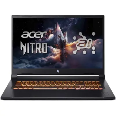 Ноутбук Acer Nitro V 17 AI ANV17-41-R9Q9 Ryzen 7 260 16Gb SSD1Tb NVIDIA GeForce RTX 5060 8Gb 17.3" IPS QHD (2560x1440) без ОС black WiFi BT Cam (NH.QYVCD.007)