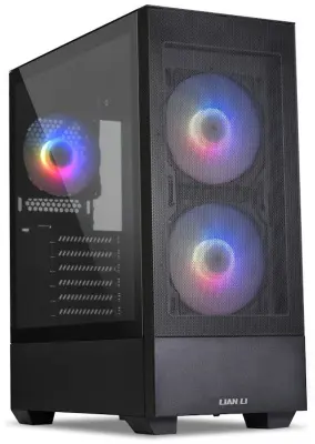 Корпус Lian-Li Lancool 205 Mesh черный без БП ATX 2x120mm 2x140mm 2xUSB3.0 audio bott PSU