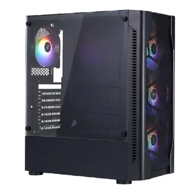1STPLAYER DK D4 Black / ATX / 4x120mm FRGB fans / D4-BK-4F1