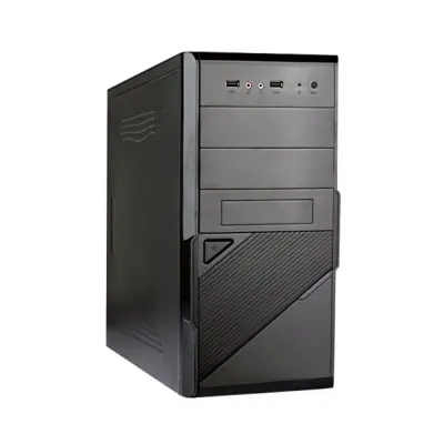 Exegate EX284021RUS Корпус Minitower BA-201 Black, mATX, , 2*USB, Audio