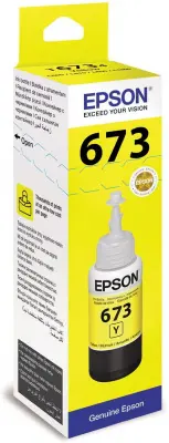 Картридж струйный Epson T673Y C13T673498 (C13T67344A) желтый (1900стр.) (70мл) для Epson L800/L801/L810/L850