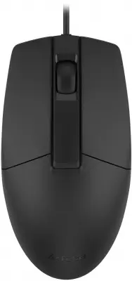 Мышь проводная A4Tech OP-335S black (USB, оптическая, 1200dpi, 3but, silent) (OP-335S)