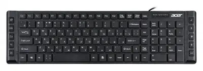 Клавиатура Acer OKW010 черный USB slim Multimedia (ZL.KBDEE.002)