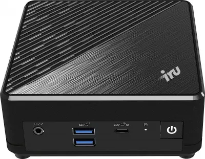 Неттоп IRU 11N2MS N200 (1) 8Gb SSD256Gb UHDG Free DOS GbitEth WiFi BT 65W черный (1992653)