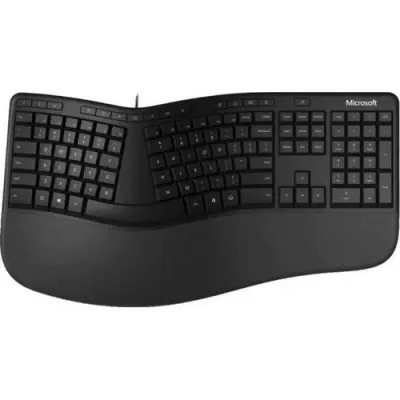 Microsoft Клавиатура Ergonomic for Business черный USB Multimedia Ergo (подставка для запястий) (LXN-00011)