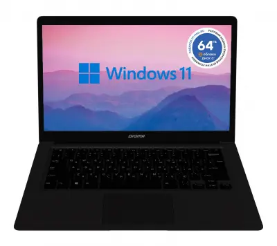 Ноутбук Digma EVE 14 C414 Celeron N4000 4Gb eMMC128Gb Intel UHD Graphics 600 14" IPS FHD (1920x1080) Windows 11 Home Single Language 64 black WiFi BT Cam 5000mAh (NCN144BXW03)