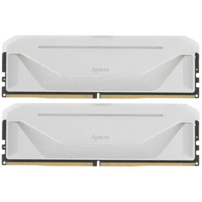 Оперативная память Apacer  DDR5  32GB  6800MHz DIMM NOX RGB White Gaming Memory (PC5-54400) CL36 1.4V  Kit (2x16GB) (Retail) 2048*8  Heat Sink (Retail) 3 years (AH5U32G68C592NWAA-2)