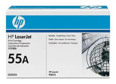 Картридж лазерный HP 55A CE255A черный (6000стр.) для HP LJ P3015