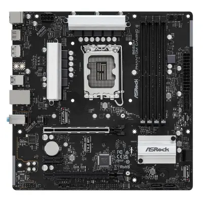 Asrock B660M PHANTOM GAMING 4 {Soc-1700 Intel B660 4xDDR4 mATX AC`97 8ch(7.1) GbLAN RAID+HDMI+DP}