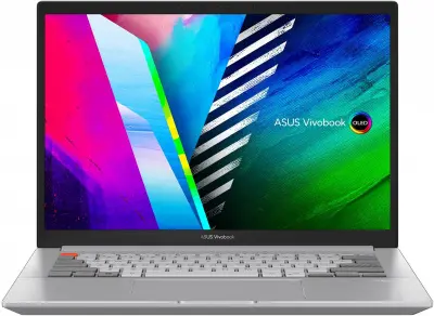 Ноутбук Asus Vivobook Pro 14X OLED N7400PC-KM011W Core i5 11300H 16Gb SSD512Gb NVIDIA GeForce RTX 3050 4Gb 14" OLED 2.8K (2880x1800) Windows 11 Home silver WiFi BT Cam (90NB0U44-M02760)