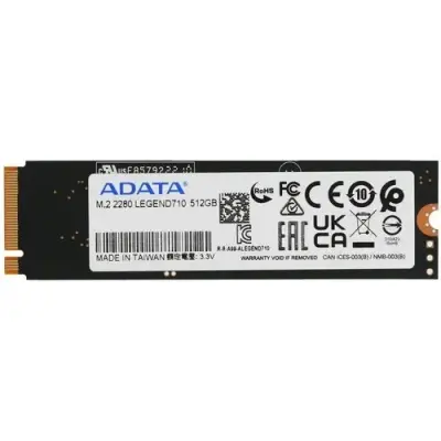 A-DATA SSD 512GB LEGEND 710,  M.2 2280  [ALEG-710-512GCS] PCIe Gen3x4 with NVMe