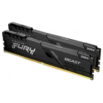 Память DDR4 2x16GB 3200MHz Kingston KF432C16BB1K2/32WP Fury Beast Black RTL Gaming PC4-25600 CL16 DIMM 288-pin 1.35В dual rank с радиатором Ret
