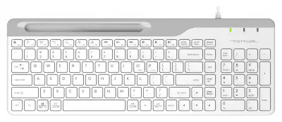 Клавиатура A4Tech Fstyler FK25 белый/серый USB slim [1530217]
