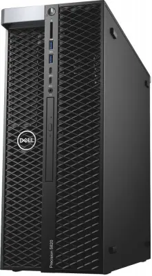 ПК Dell Precision T5820 MT Core i9 10920X (3.5) 32Gb SSD1Tb RTX3090 24Gb DVDRW Windows 10 Professional GbitEth WiFi BT клавиатура мышь черный