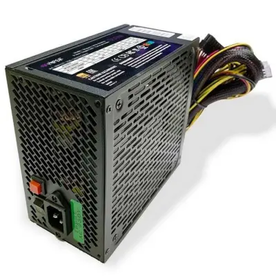 HIPER Блок питания HPB-650RGB (ATX 2.31, 650W, ActivePFC, RGB 140mm fan, Black) BOX