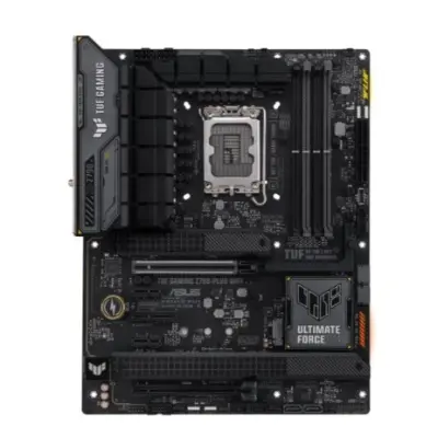 ASUS TUF GAMING Z790-PLUS WIFI (Socket 1700, ATX, 4xDDR5(192GB), DP/HDMI, 1xPCIe 5.0x16/1xPCIe 4.0x16/1xPCIe 4.0x4, 2xPCIe 3.0, 1xLAN (2.5GbE), Wi-Fi 6E, BT, 4xSATA 6Gb/s, 4xM.2, 2xType-C, 6xUSB 3.2)