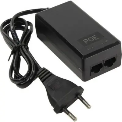 ORIENT SAP-C48POE 1A, PoE инжектор питания 48 Вт, AC 100-240V/ DC 48V, 1.0A, вход: RJ45 LAN 10/100, выход: RJ45 PoE тип B (4/5+,7/8-), совместим с оборудованием PoE IEEE 802.3af, (30672)