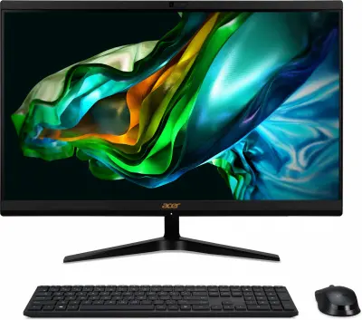 Моноблок Acer Aspire C24-1800 23.8" Full HD i3 1305U (1.6) 8Gb SSD256Gb UHDG CR Windows 11 Home GbitEth WiFi BT 65W клавиатура мышь Cam черный 1920x1080