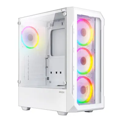 Ginzzu CL330 FAN 12CM FRGB*4 (Белый)