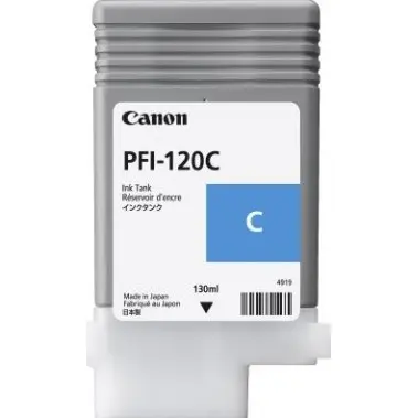 Картридж струйный Canon PFI-120C 2886C001 голубой (130мл) для Canon imagePROGRAF TM-200/205