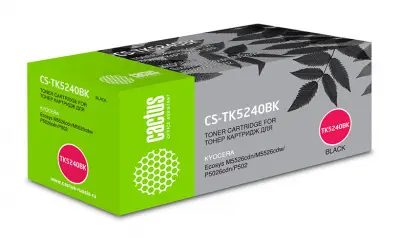 Картридж лазерный Cactus CS-TK5240BK TK-5240BK черный (4000стр.) для Kyocera Ecosys M5526cdn/M5526cdw/P5026cdn/P5026cdw