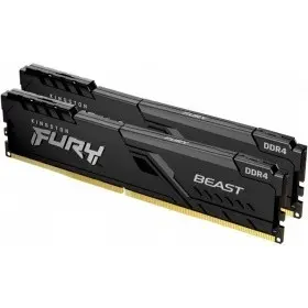 Память DDR4 2x32GB 2666MHz Kingston KF426C16BBK2/64 Fury Beast Black RTL Gaming PC4-21300 CL16 DIMM 288-pin 1.2В kit Intel dual rank с радиатором Ret