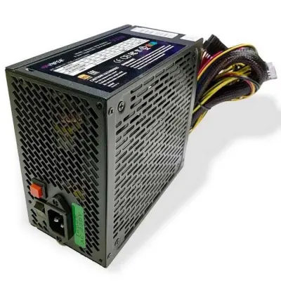 HIPER Блок питания HPB-700RGB (ATX 2.31, 700W, ActivePFC, RGB 140mm fan, Black) BOX