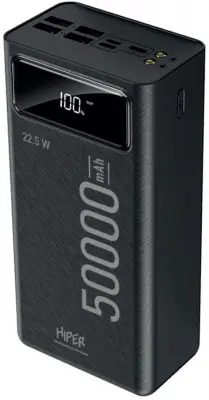 Мобильный аккумулятор Hiper DELTA 50000 50000mAh QC PD 3A черный