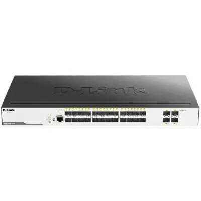D-Link DGS-3000-28XS/B1A Управляемый L2 коммутатор с 24 портами 1000Base-X SFP и 4 портами 10GBase-X SFP+