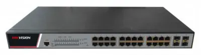 Коммутатор Hikvision DS-3E2528P(B) управляемый