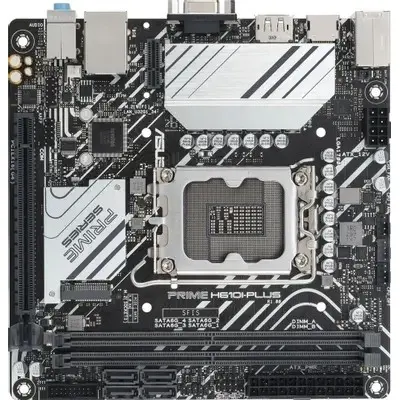 Материнская плата Asus PRIME H610I-PLUS-CSM Soc-1700 Intel H610 2xDDR5 mini-ITX AC`97 8ch(7.1) GbLAN+VGA+HDMI+DP
