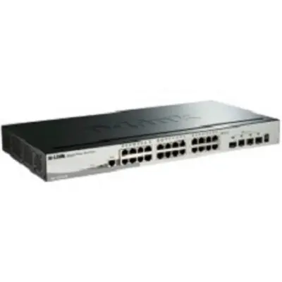 D-Link DGS-1510-28X/A1A PROJ Управляемый L2+ стекируемый коммутатор с 24 портами 10/100/1000Base-T и 4 портами 10GBase-X SFP+