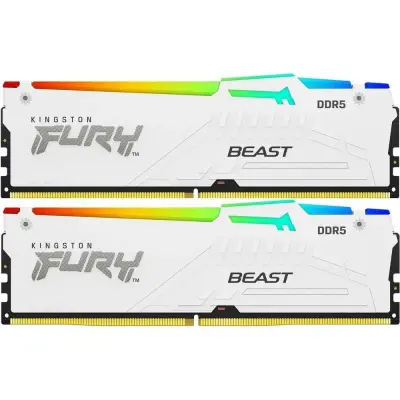 Память DDR5 2x16GB 5200MHz Kingston KF552C40BWAK2-32 Fury Beast RGB RTL Gaming PC5-41600 CL40 DIMM 288-pin 1.25В single rank с радиатором Ret