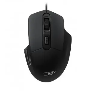 CBR CM 330 Black, Мышь проводная для правой руки, оптическая, USB, 800/1200/1600 dpi, 4 кнопки и колесо прокрутки, длина кабеля 1,8 м, цвет чёрный