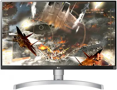 Монитор LG 27" UltraFine 27UL650-W черный IPS LED 16:9 HDMI матовая HAS Pivot 1000:1 350cd 178гр/178гр 3840x2160 DisplayPort Ultra HD 6.2кг