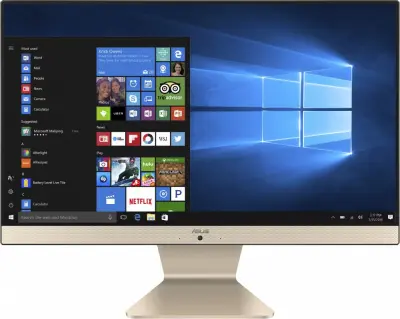 Моноблок Asus V222FAK-BA016X 21.5" Full HD PG 6405U (2.4) 4Gb SSD128Gb UHDG Windows 11 Professional GbitEth WiFi BT 90W Cam черный 1920x1080